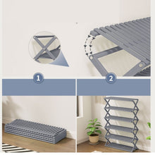 טען את התמונה לגלריה , יחידת אחסון מבמבוק לנעליים מתקפלת עם 6 מדפים