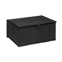 טען את התמונה לגלריה , סט שלושה ארגזי אחסון מעוצבים מבמבוק בצבע שחור