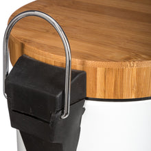 טען את התמונה לגלריה , פח אשפה לשירותים משולב במבוק 3 ליטר ב-2 צבעים לבחירה