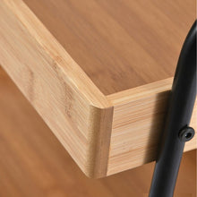 טען את התמונה לגלריה , עגלת אחסון והגשה בעלת שלושה מדפי במבוק איכותיים