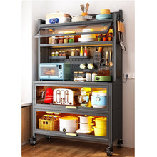 טען את התמונה לגלריה , יחידת אחסון ענקית ניידת למטבח עם תאורת LED