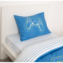 טען את התמונה לגלריה , סט מצעים יחיד 100% כותנה דגם גיימינג