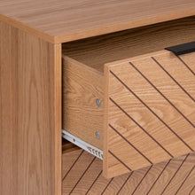 טען את התמונה לגלריה , שידת 3 מגירות יוקרתית מעץ ורגלי ברזל