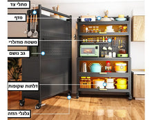 טען את התמונה לגלריה , יחידת אחסון ענקית ניידת למטבח עם תאורת LED