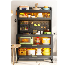 טען את התמונה לגלריה , יחידת אחסון ענקית ניידת למטבח עם תאורת LED