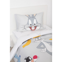 טען את התמונה לגלריה , סט מצעים מיטה וחצי 100% כותנה דגם LOONEY TUNES