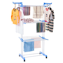 טען את התמונה לגלריה , מתקן לייבוש כביסה 3 קומות המשלב 24 מוטות תלייה