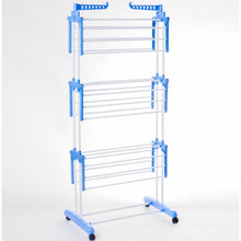 טען את התמונה לגלריה , מתקן לייבוש כביסה 3 קומות המשלב 24 מוטות תלייה