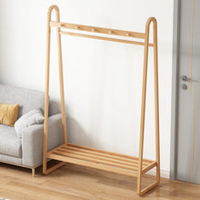 טען את התמונה לגלריה , יחידת תלייה מעוצבת מבמבוק משלבת מגוון פתרונות אחסון