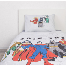 טען את התמונה לגלריה , סט מצעים יחיד ליגת הצדק 100% כותנה