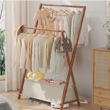 טען את התמונה לגלריה , יחידת תלייה ואחסון לכביסה מתקפלת מבמבוק