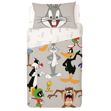 טען את התמונה לגלריה , סט מצעים יחיד 100% כותנה דגם LOONEY TUNES