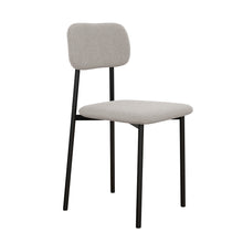 טען את התמונה לגלריה , כיסא מודרני עם ריפוד קורדרוי בז' אפרפר