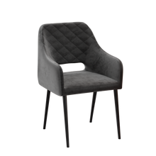 טען את התמונה לגלריה , כורסא עם ריפוד שחור