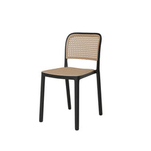 טען את התמונה לגלריה , כיסא פנים וחוץ שחור דמוי ראטן