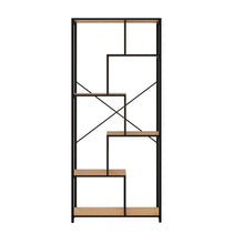 טען את התמונה לגלריה , ספרייה מודרנית בשילוב מתכת ועץ