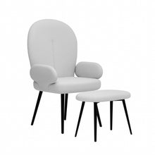 טען את התמונה לגלריה , כורסא יוקרתית ומפנקת כולל הדום לבן