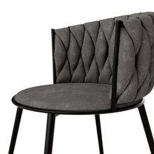 טען את התמונה לגלריה , כיסא מודרני יוקרתי דגם מונקו אפור - מבט מקרוב