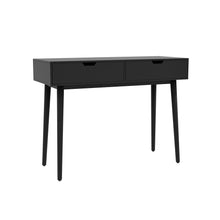 טען את התמונה לגלריה , קונסולת כניסה עם שתי מגירות שחור