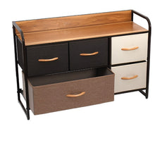 טען את התמונה לגלריה , יחידת אחסון מעוצבת עם 5 תאי אחסון מבד