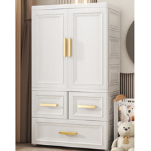 טען את התמונה לגלריה , ארון אחסון לחדרי הבית המשלב מגוון פתרונות אחסון ותלייה