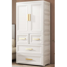 טען את התמונה לגלריה , ארון אחסון לחדרי הבית המשלב מגוון פתרונות אחסון ותלייה