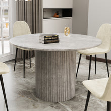 טען את התמונה לגלריה , שולחן פינת אוכל אלון אפור בטון