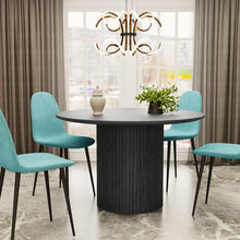 טען את התמונה לגלריה , שולחן פינת אוכל אלון שחור