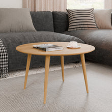 טען את התמונה לגלריה , שולחן סלון עגול אלון