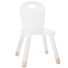 טען את התמונה לגלריה , כיסא לבן מעץ לחדר ילדים