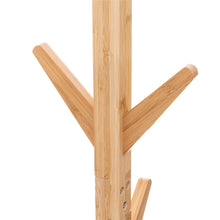 טען את התמונה לגלריה , מתלה מעילים מעץ במבוק