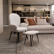 טען את התמונה לגלריה , כורסא יוקרתית ומפנקת כולל הדום לבן