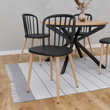 טען את התמונה לגלריה , כיסא פינת אוכל בעיצוב מודרני ואלגנטי שחור