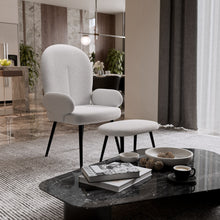 טען את התמונה לגלריה , כורסא יוקרתית ומפנקת כולל הדום לבן