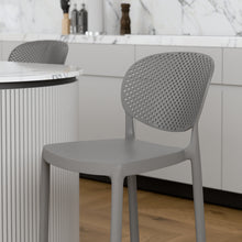 טען את התמונה לגלריה , כיסא בר בעיצוב מודרני אפור