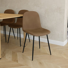 טען את התמונה לגלריה , 4 כיסאות לפינת אוכל בריפוד קטיפה איכותי ויוקרתי במגוון צבעים לבחירה