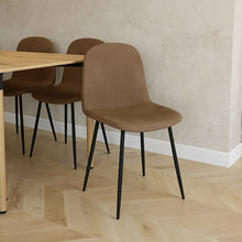 טען את התמונה לגלריה , כיסא לפינת אוכל בריפוד קטיפה איכותי ויוקרתי במגוון צבעים לבחירה