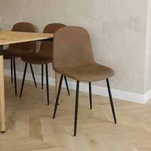 טען את התמונה לגלריה , כיסאות לפינת אוכל בריפוד קטיפה איכותי ויוקרתי במגוון צבעים לבחירה