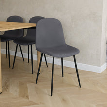 טען את התמונה לגלריה , 4 כיסאות לפינת אוכל בריפוד קטיפה איכותי ויוקרתי במגוון צבעים לבחירה