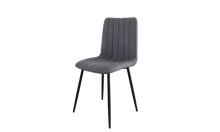טען את התמונה לגלריה , זוג כיסאות לפינת אוכל בריפוד קטיפה יוקרתי ורגלי מתכת - במגוון צבעים