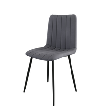 טען את התמונה לגלריה , 4 כיסאות לפינת אוכל בריפוד קטיפה יוקרתי ורגלי מתכת - במגוון צבעים