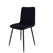טען את התמונה לגלריה , 6 כיסאות לפינת אוכל בריפוד קטיפה יוקרתי ורגלי מתכת - במגוון צבעים