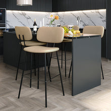 טען את התמונה לגלריה , כיסא בר מעוצב מקטיפה איכותית המתאים לאי במטבח - במגוון צבעים