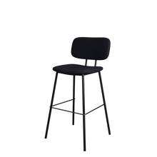 טען את התמונה לגלריה , כיסא בר מעוצב מקטיפה איכותית המתאים לאי במטבח - במגוון צבעים