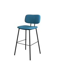 טען את התמונה לגלריה , כיסא בר מעוצב מקטיפה איכותית המתאים לאי במטבח - במגוון צבעים