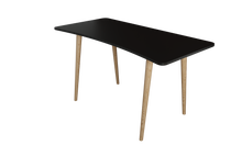 טען את התמונה לגלריה , שולחן מחשב מודרני בעל 4 רגלי עץ אורן

