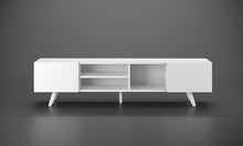 טען את התמונה לגלריה , מזנון מודרני הכולל דלתות ומדפים לאחסון גדול במראה יוקרתי