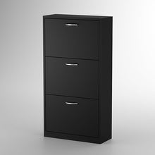 טען את התמונה לגלריה , ארון נעליים בעל שלושה תאים לאחסון - בין 18-24 זוגות נעליים