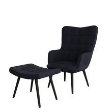 טען את התמונה לגלריה , כורסא לסלון משולבת הדום מפנק לרגליים במגוון צבעים