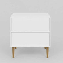 טען את התמונה לגלריה , שידת לילה לבנה